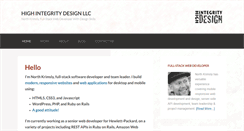 Desktop Screenshot of highintegritydesign.com